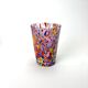 Set of 6 blown glass glasses with Murano murrine.
