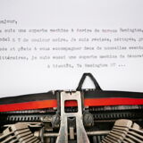 Remington Model 5T black typewriter usa revised new ribbon