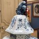 Large baluster vase with parrot - Holland, Delft 19th century