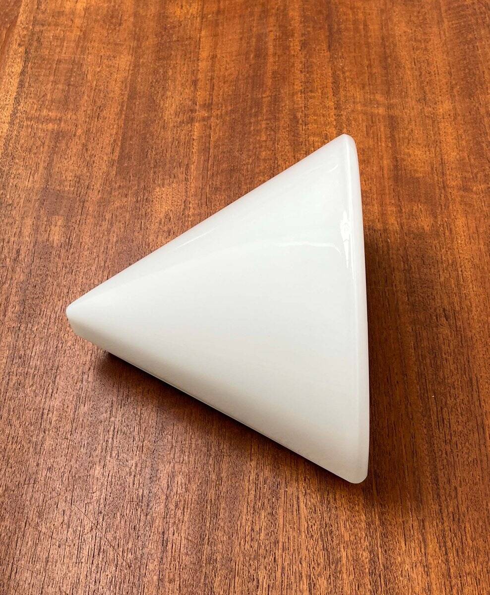 Wall lamp in glass from the Postmodern T+L Royal Typ L 133 series by Keuco, 1980s.