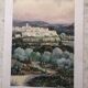 Watercolor saint paul de vence signed jacques anger 1977, provence alpes maritimes 06 impressionism