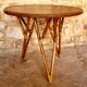 Vintage bamboo and rattan table from the 50s/60s