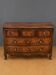 Curved commode from the Louis XV period in walnut and elm burl.