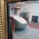 Antique french gilded Louis XVl mirror with mercury glass