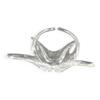 Crystal fruit bowl / signed / Vintage
