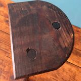 Wooden milking tripod stool