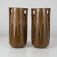 Pair of Denbac vases model 244 – vintage glazed French ceramics