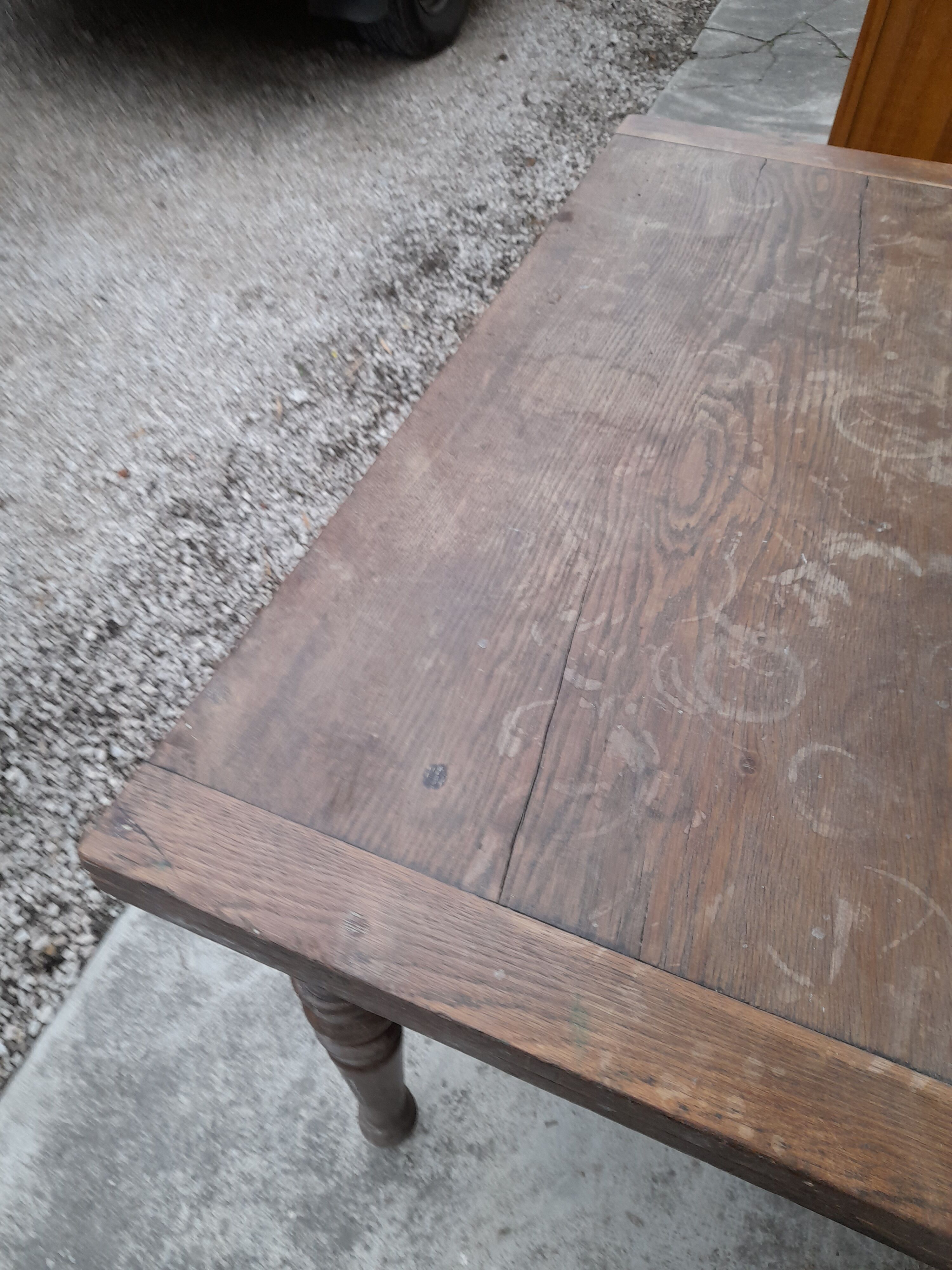 Farm table folding tray called "Wallet" 1900