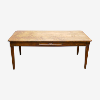 Vintage wooden farmhouse dining table