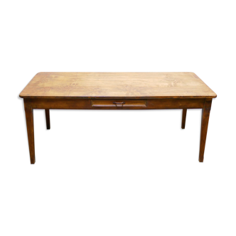 Vintage wooden farmhouse dining table