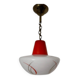 Opaline chandelier from the 60s