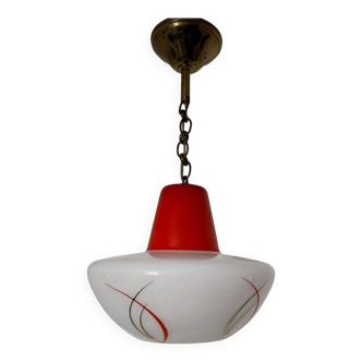 Opaline chandelier from the 60s