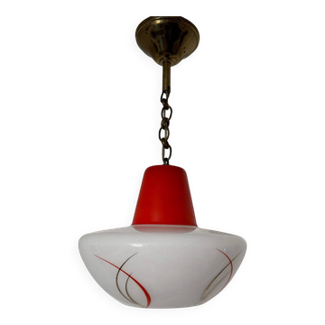 Lustre opaline années 60