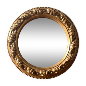 Small golden mirror