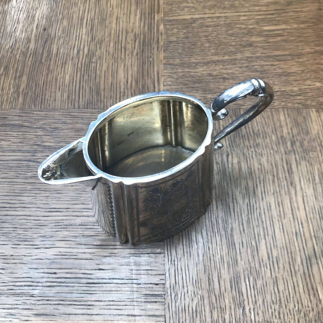 Silver-plated milk jug