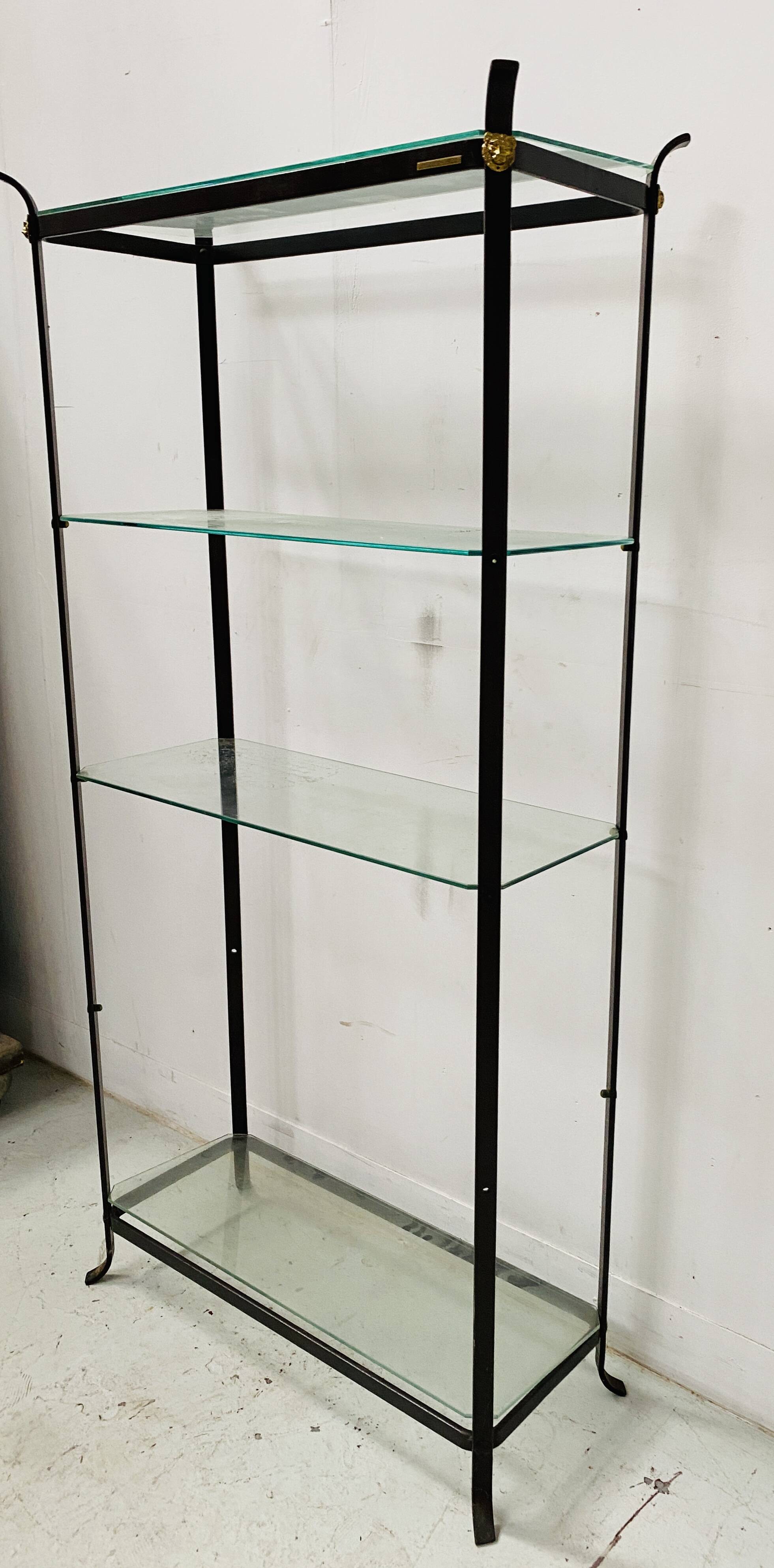 Flat iron shelf maison pierre vandel paris 20th century