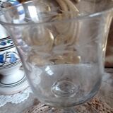 Vase verre à pied