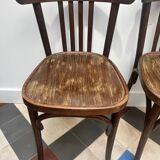 Ensemble de 4 chaises de bistrot .