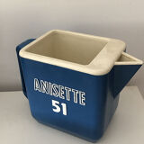 Pichet publicitaire bleu vintage 1litre anisette 51