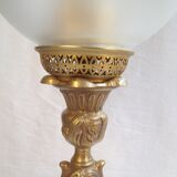 Bronze globe lamp