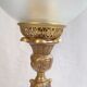 Bronze globe lamp