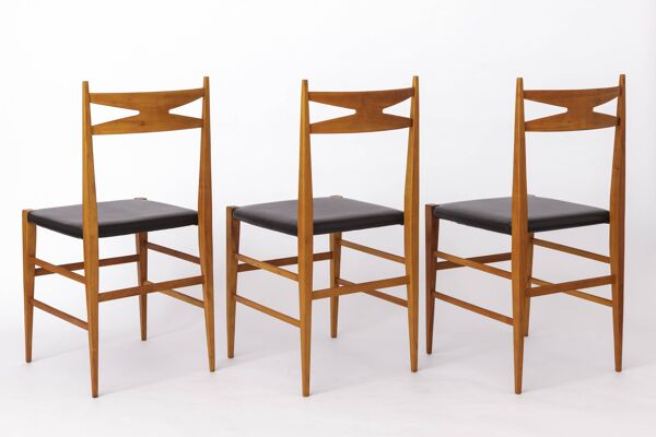 3 chaises de salle à manger vintage des années 1970 - Design allemand