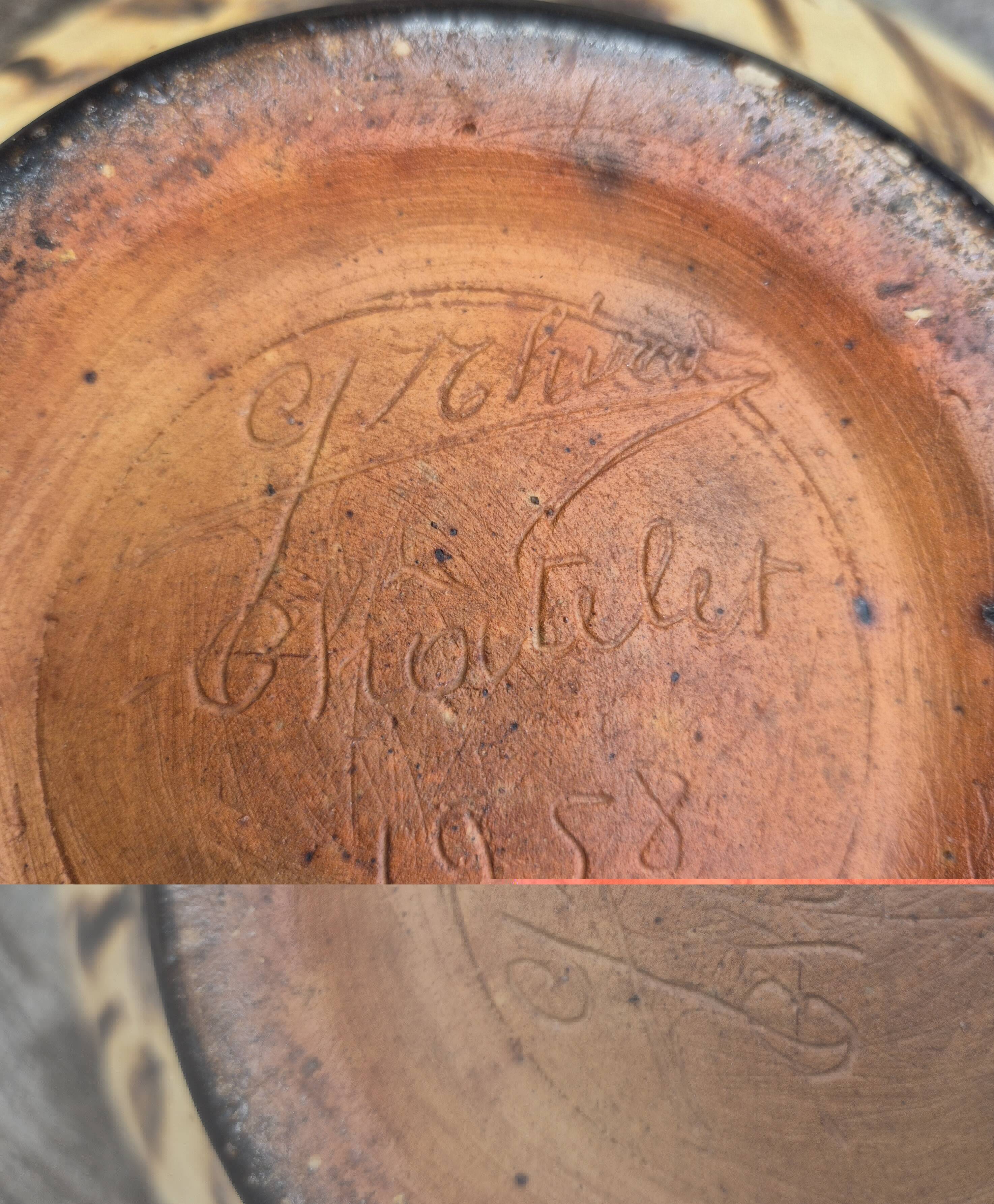 Splendid Organic Stoneware Vase – Signed Gaston Thirot