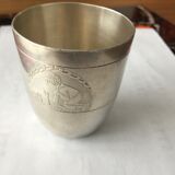 Timpani Art Deco in silver metal year 1930