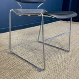 Lot of 39 Matrix T.Tolleson for Krueger chairs black and chrome 70s USA