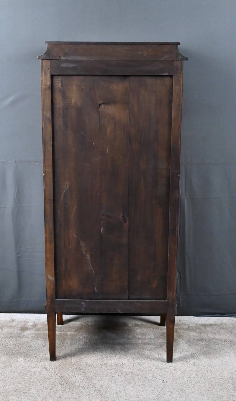 Rosewood and rosewood marquetry display cabinet, Louis XVI style – first part of the 20th century