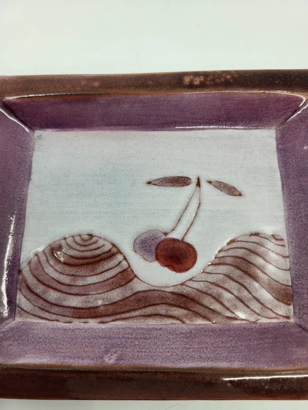 Pocket vase by Robert & Jean Cloutier in French ceramic, 1950s vintage.