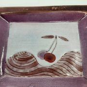 Pocket vase by Robert & Jean Cloutier in French ceramic, 1950s vintage.