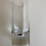 Set of 4 glass cups XL high ball 1970 in half crystal