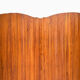Wavy wooden screen circa 1950, Baumann by SNSA