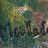 "Forest landscape" painting by Georges Moullade (1893-1968) frame