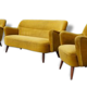 Set 1 sofa 2 armchairs organic year 50