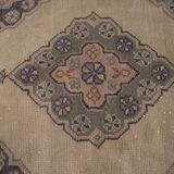 Oushak runner turkish hand knotted distressed rug 2'6" x 11'5"