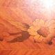Flowered marquetry commode in Louis XV style