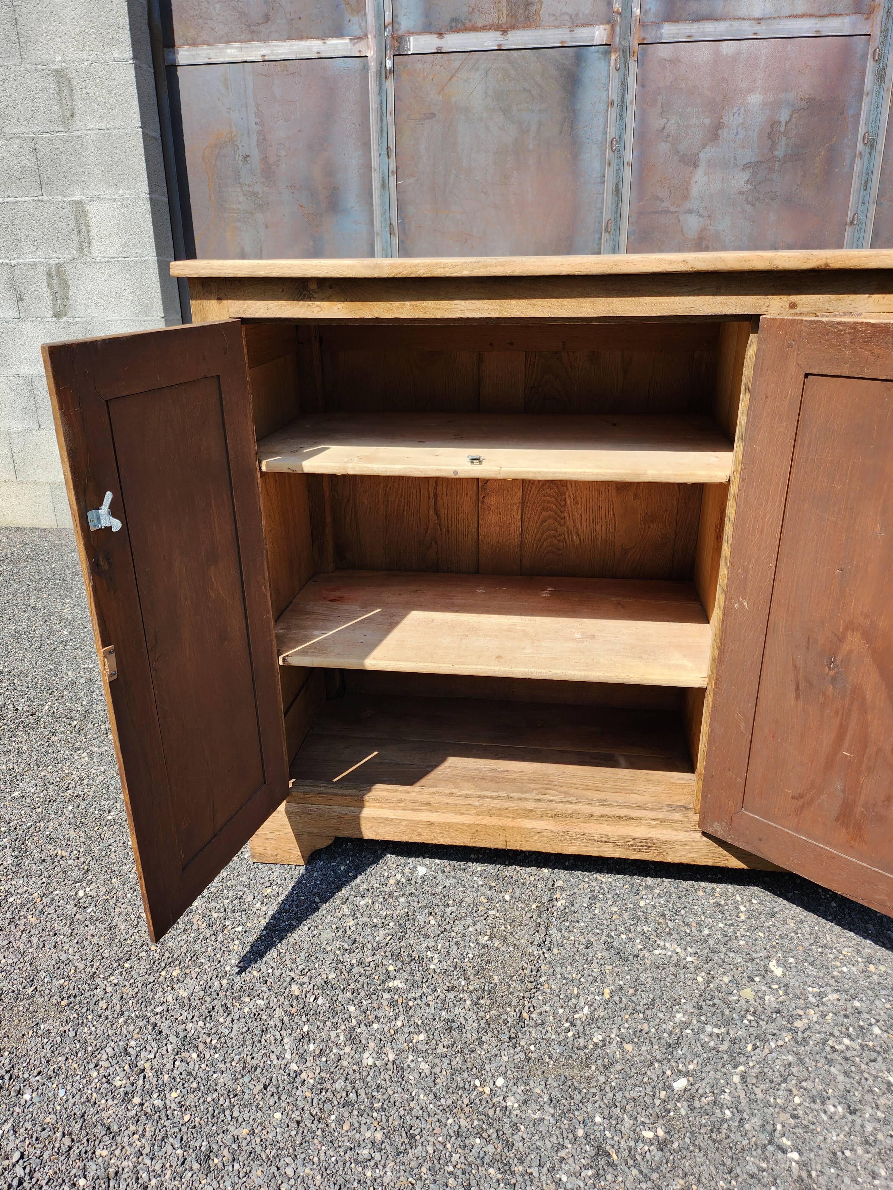 Old oak sideboard natural raw wood trade furniture
