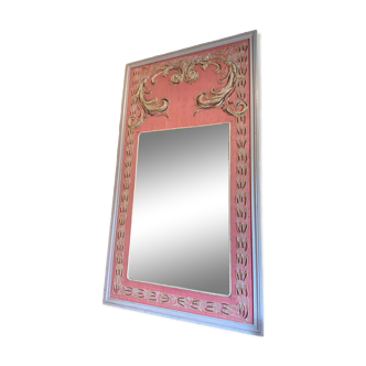 Embroidered mirror