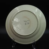 4 assiettes plates motif coeur et couronne rouge