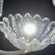Charming Art Deco Barovier & Toso pendant light chandelier Murano glass, 1950s