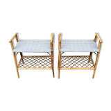 Rattan nightstands payroll