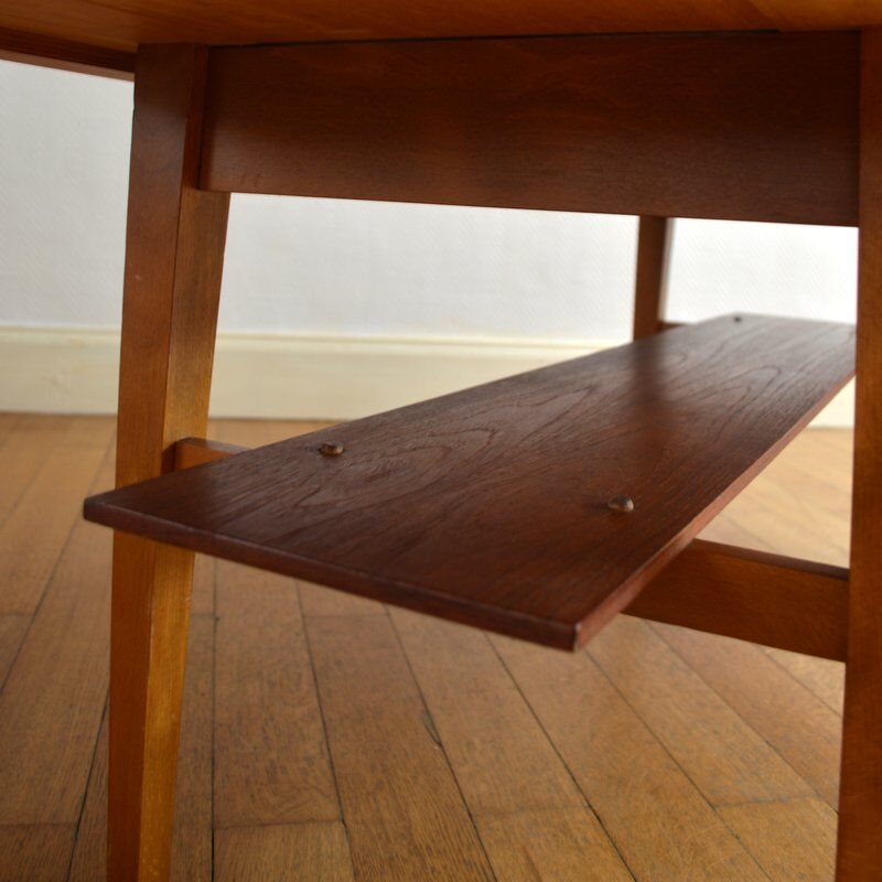 Coffee table double trap 60 vintage