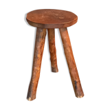 Brutalist wooden stool 60/70