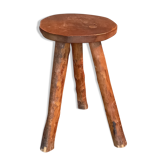 Brutalist wooden stool 60/70