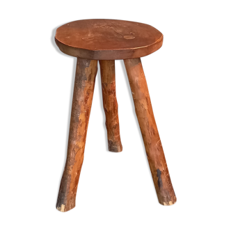 Brutalist wooden stool 60/70