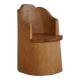 Modern Stump Armchair in Solid Pine, by a Swedish Cabinetmaker, Wabi Sabi, 1960s