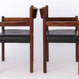 4 of 8 Vintage Armchairs, 1960s, Danish, Teak