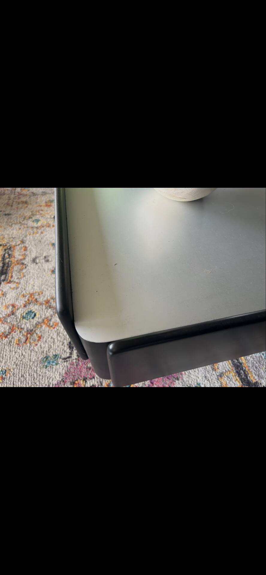 Black coffee table by Vico Magistretti for Gavina 1960